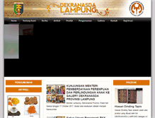 Tablet Screenshot of dekranasdalampung.com